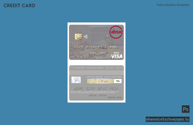 Beispielvorschau der Absa Bank Seychellen Visa Debitkarte